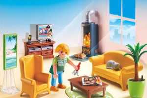 Sala de estar con chimenea - Dollhouse (5308)